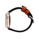 For Apple Watch Ultra 49mm / Series 8&7 45mm / SE 2&6&SE&5&4 44mm / 3&2&1 42mm Retro XX Line Pattern Genuine Leather Wrist Watch Band(Coffee) - 5