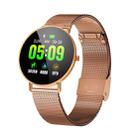 F25 1.3 inch TFT Color Screen Steel Watchband Smart Bracelet, Support Call Reminder/ Heart Rate Monitoring /Blood Pressure Monitoring/Sleep Monitoring/Blood Oxygen Monitoring (Rose Gold) - 1