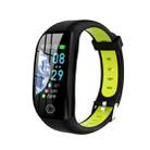 F21 1.14 inch TFT Color Screen Smart Bracelet, Support Call Reminder/ Heart Rate Monitoring /Blood Pressure Monitoring/Sleep Monitoring/Blood Oxygen Monitoring (Black+green) - 1