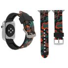 For Apple Watch Series 3 & 2 & 1 38mm Fashion Camouflage Pattern Silicone Watch Band(Red) - 1
