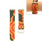 For Apple Watch Series 3 & 2 & 1 38mm Fashion The Old Glory Pattern Silicone Watch Band(Orange) - 1