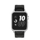 For Apple Watch Series 3 & 2 & 1 42mm Fashion Electrocardiogram Pattern Silicone Watch Band (Black+Gray) - 3