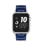 For Apple Watch Series 3 & 2 & 1 42mm Fashion Electrocardiogram Pattern Silicone Watch Band(Navy Blue) - 3