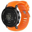 Silicone  Watch Band for SUUNTO Core ALU Black(Orange) - 1