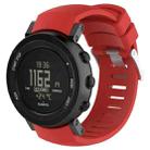 Silicone  Watch Band for SUUNTO Core ALU Black(Red) - 1