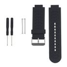 Silicone Sport Watch Band for Garmin Approach S2 / S4(Black) - 1