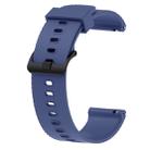 Silicone Sport Watch Band for Garmin Vivoactive 3 20mm(Dark Blue) - 1