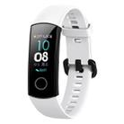 Solid Color Silicone Watch Band for Huawei Honor Band 4(White) - 1