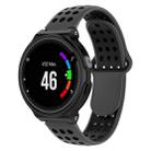 Double Colour Silicone Sport Watch Band for Garmin Forerunner 220 / Approach S5 / S20(Dark Gray) - 1