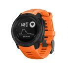 Silicone Watch Band for Garmin Instinct 22mm, Host not Included(Orange) - 1