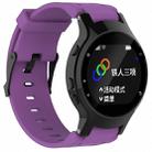 Silicone Sport Watch Band for Garmin Forerunner 225(Purple) - 1