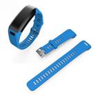 Silicone Sport Watch Band for Garmin Vivosmart HR(Blue) - 1