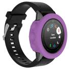 Solid Color Silicone Watch Protective Case for Garmin Fenix 5(Purple) - 1