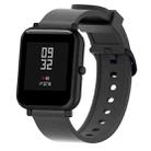 Silicone Glossy Sport Watch Band for Huami Amazfit Bip Lite Version 20mm(Black) - 1