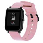 Silicone Glossy Sport Watch Band for Huami Amazfit Bip Lite Version 20mm(Pink) - 1