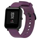 Silicone Glossy Sport Watch Band for Huami Amazfit Bip Lite Version 20mm(Purple) - 1