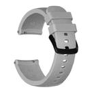 Crazy Horse Texture Silicone Watch Band for Huami Amazfit Bip Lite Version 20mm(Grey) - 1