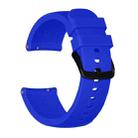 Crazy Horse Texture Silicone Watch Band for Huami Amazfit Bip Lite Version 20mm(Blue) - 1