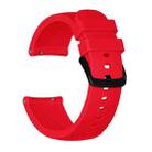 Crazy Horse Texture Silicone Watch Band for Huami Amazfit Bip Lite Version 20mm(Red) - 1