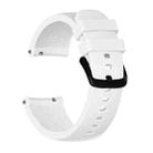 Crazy Horse Texture Silicone Watch Band for Huami Amazfit Bip Lite Version 20mm(White) - 1