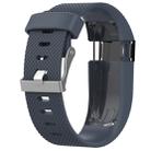 Solid Color Adjustable Watch Band for FITBIT Charge HR(Navy Blue) - 1