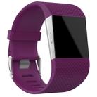Rhombus Texture Adjustable Sport Watch Band for FITBIT Surge(Purple) - 1