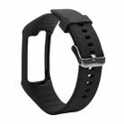 Silicone Sport Watch Band for POLAR A360 / A370(Black) - 1