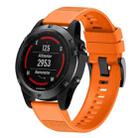 Quick Removable Silicone Watch Band for Fenix 5 22mm(Orange) - 1