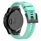 Quick Removable Silicone Watch Band for Fenix 5 22mm(Mint Green) - 3
