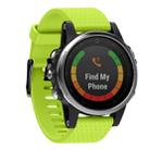 Quick Removable Silicone Watch Band for Fenix 5S 20mm(Green) - 1