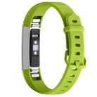 Solid Color Silicone Wrist Strap for FITBIT Alta / HR (Green) - 1