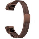 Stainless Steel Magnet Watch Band for FITBIT Alta,Size:Small,130-170mm(Coffee) - 1