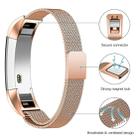 Stainless Steel Magnet Watch Band for FITBIT Alta,Size:Small,130-170mm(Rose Gold) - 4
