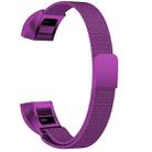 Stainless Steel Magnet Watch Band for FITBIT Alta,Size: Large, 170-236mm(Purple) - 1