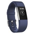 Square Pattern Adjustable Sport Watch Band for FITBIT Charge 2, Size: S, 10.5x8.5cm(Aurora Blue) - 1