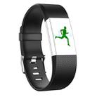 Square Pattern Adjustable Sport Watch Band for FITBIT Charge 2, Size: S, 10.5x8.5cm(Black) - 1