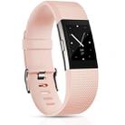 Square Pattern Adjustable Sport Watch Band for FITBIT Charge 2, Size: L, 12.5x8.5cm(Light Pink) - 1