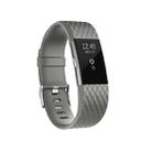 Diamond Pattern Adjustable Sport Watch Band for FITBIT Charge 2, Size: S, 10.5x8.5cm(Grey) - 1