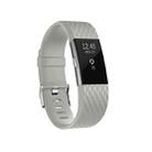 Diamond Pattern Adjustable Sport Watch Band for FITBIT Charge 2, Size: S, 10.5x8.5cm(Light Grey) - 1
