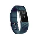 Diamond Pattern Adjustable Sport Watch Band for FITBIT Charge 2, Size: S, 10.5x8.5cm(Navy Blue) - 1