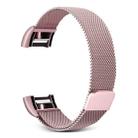 Smart Watch Stainless Steel Watch Band for FITBIT Charge 2, Size: L(Pink) - 1