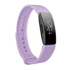 Smart Watch Snap Fastener Watch Band for Fitbit Inspire HR(Light Purple) - 1