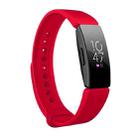 Smart Watch Snap Fastener Watch Band for Fitbit Inspire HR(Red) - 1