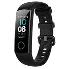 Smart Watch Silicone Watch Band for Huawei Honor Band 4 / Band 5(Black) - 1
