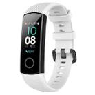 Smart Watch Silicone Watch Band for Huawei Honor Band 4 / Band 5(White) - 1
