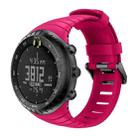 Smart Watch Silicone Watch Band for Suunto Core(Rose Red) - 1