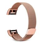 Smart Watch Stainless Steel Watch Band for FITBIT Charge 2, Size: S(Rose Gold) - 1