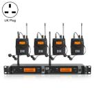 XTUGA IEM1200 Wireless Transmitter 4 Bodypack Stage Singer In-Ear Monitor System (UK Plug) - 1