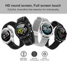 DT28 1.54inch IP68 Waterproof Silicone Strap Smartwatch Bluetooth 4.2, Support Incoming Call Reminder / Blood Pressure Monitoring / Watch Payment(Black Silver) - 5
