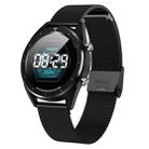 DT28 1.54inch IP68 Waterproof Steel Strap Smartwatch Bluetooth 4.2, Support Incoming Call Reminder / Blood Pressure Monitoring / Watch Payment(Black) - 1